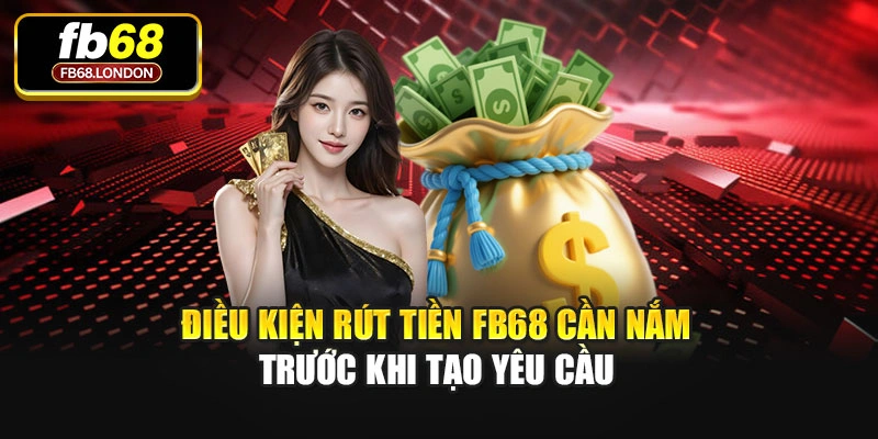Điều kiện rút tiền FB68 cần nắm trước khi tạo yêu cầu