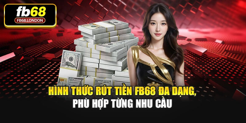 Hình thức rút tiền FB68 đa dạng, phù hợp từng nhu cầu