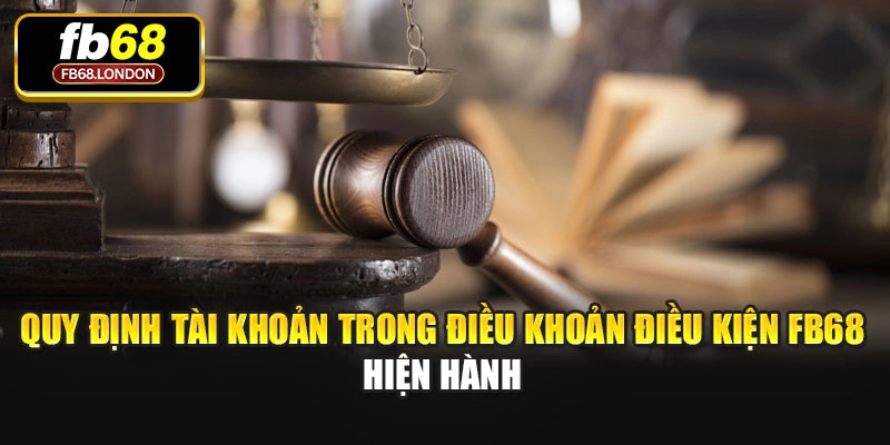 Quy định tài khoản trong điều khoản điều kiện FB68 hiện hành