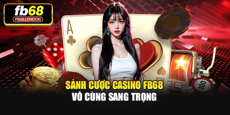 Sảnh cược Casino Fb68 vô cùng sang trọng